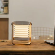 Luminous Foldable Wooden Lantern