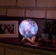 Stunning Galaxy Moon Lamp