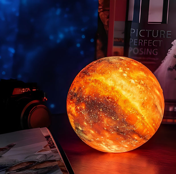 Stunning Galaxy Moon Lamp