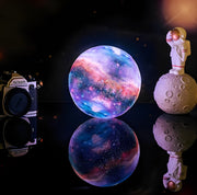 Stunning Galaxy Moon Lamp