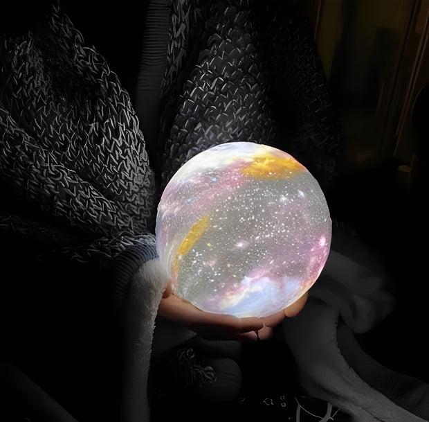 Stunning Galaxy Moon Lamp