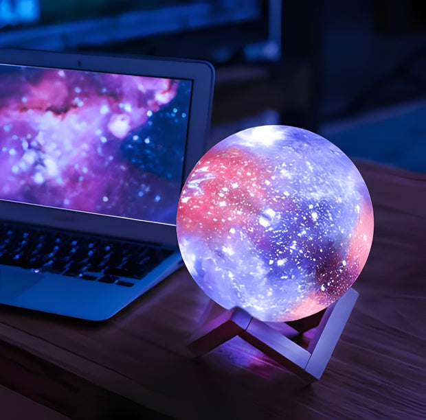 Stunning Galaxy Moon Lamp