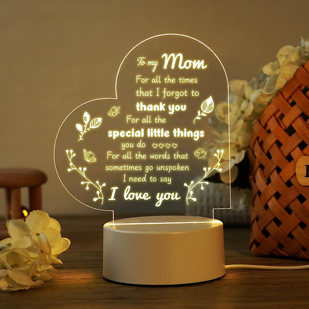 Moms Gift Acrylic Night Light