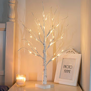 LED Lighted Birch Tree