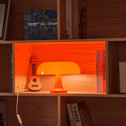 Orange Nightstand Mushroom Lamp