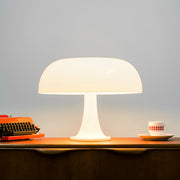 Orange Nightstand Mushroom Lamp