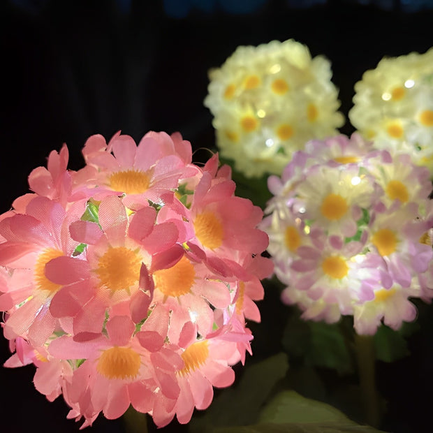 Solar Garden Flower LED Lamp