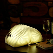 Wooden Foldable Book Lamp