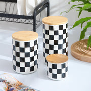 Canistella™ Checkered Canister Set