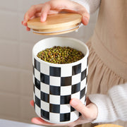 Canistella™ Checkered Canister Set