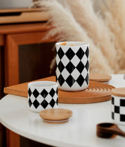 Canistella™ Checkered Canister Set