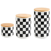 Canistella™ Checkered Canister Set