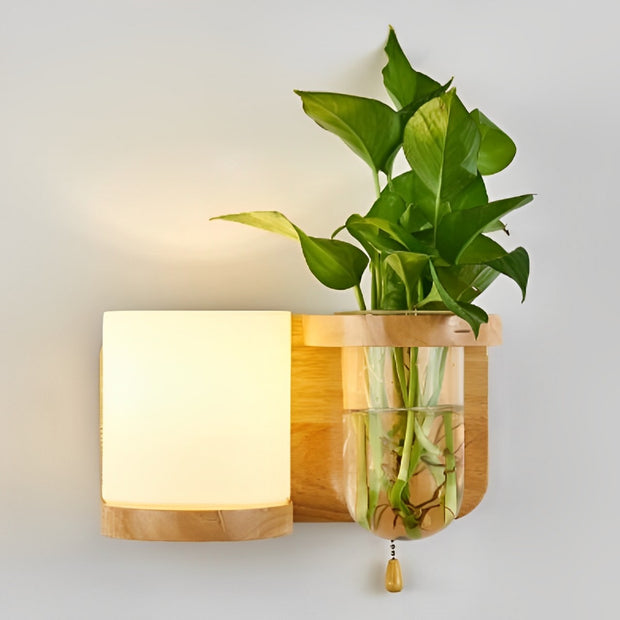 Evergreen Wall Lamp Vase