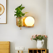 Evergreen Wall Lamp Vase