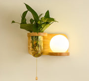 Evergreen Wall Lamp Vase