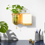 Evergreen Wall Lamp Vase