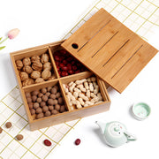 Rustic Wooden Snack Box with Lid