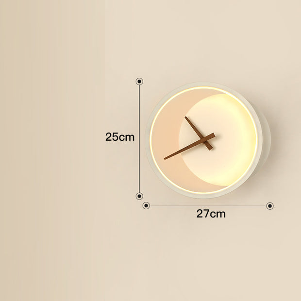 Silent Chic Wall Clock Lamp