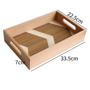 Hexa Wood Serving Tray