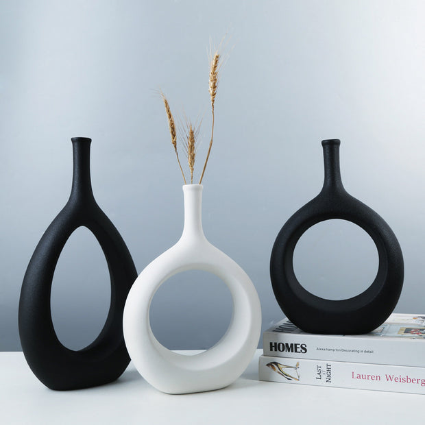 Teardrop Hollow Ceramic Vase