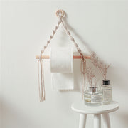 Vintage Macrame Toilet Paper Holder