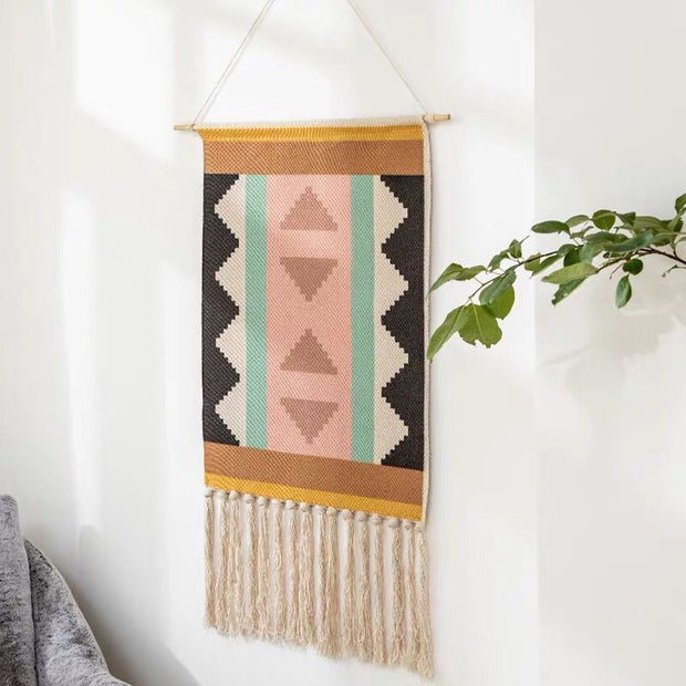 Joella Hand-Woven Printed Tapestry