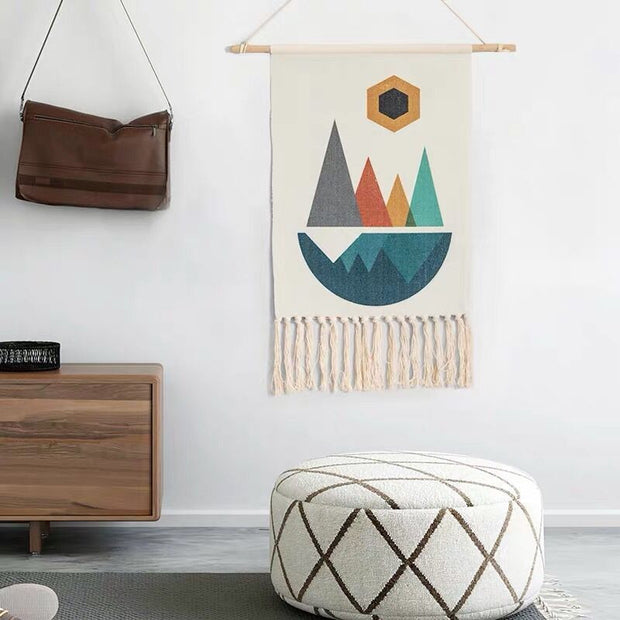 Joella Hand-Woven Printed Tapestry