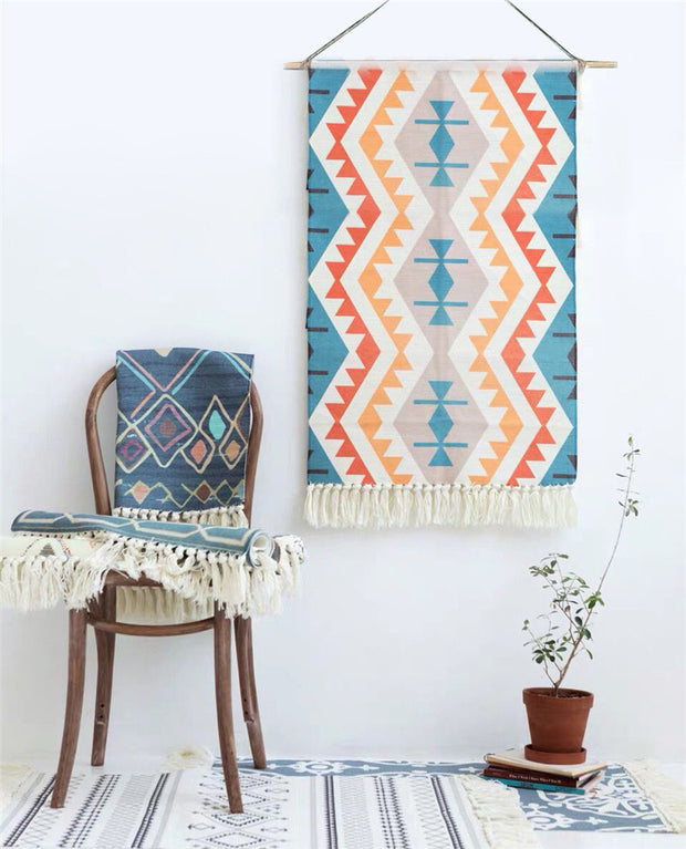 Joella Hand-Woven Printed Tapestry