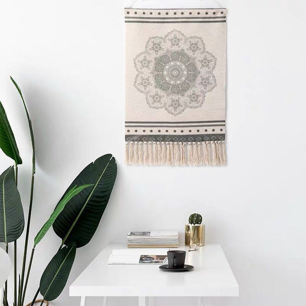 Joella Hand-Woven Printed Tapestry