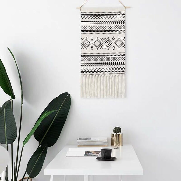 Joella Hand-Woven Printed Tapestry