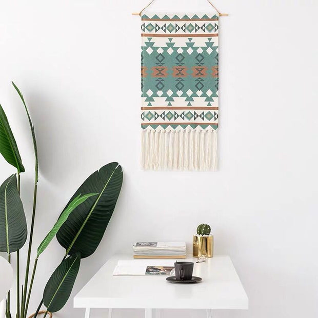 Joella Hand-Woven Printed Tapestry