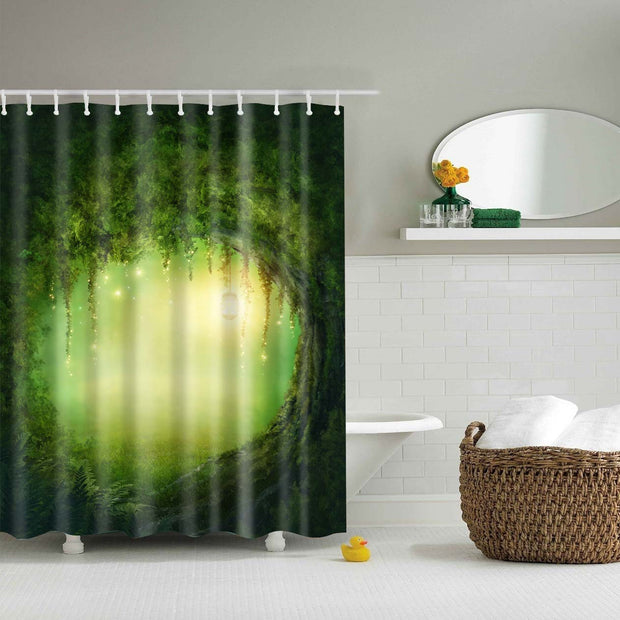 Nature's Oasis Shower Curtain