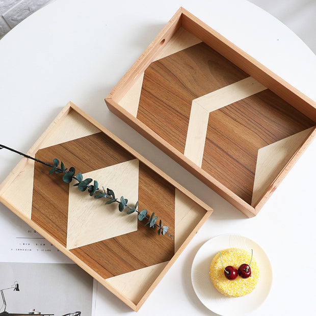 Hexa Wood Serving Tray