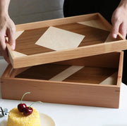 Hexa Wood Serving Tray