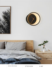 Silent Chic Wall Clock Lamp