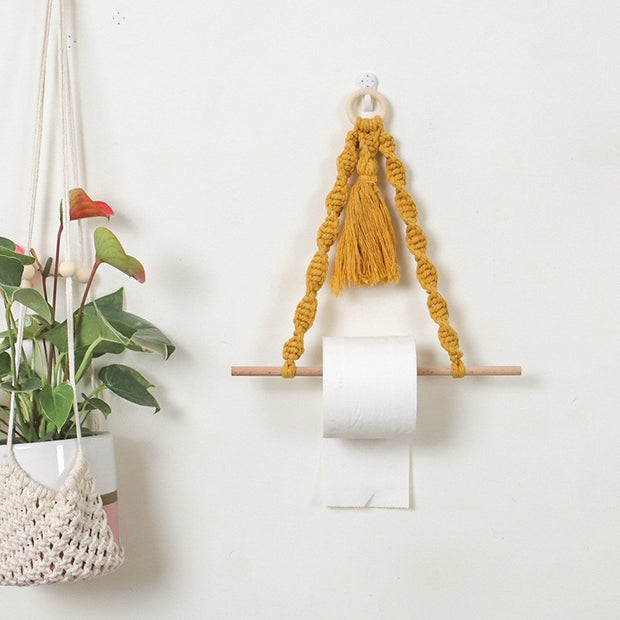 Macrame Rope Toilet Paper Holder