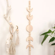 Wood Bead Garland With Tassel