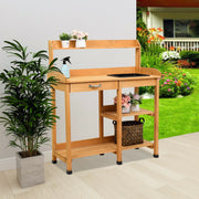 Garden Workbench With Drawers