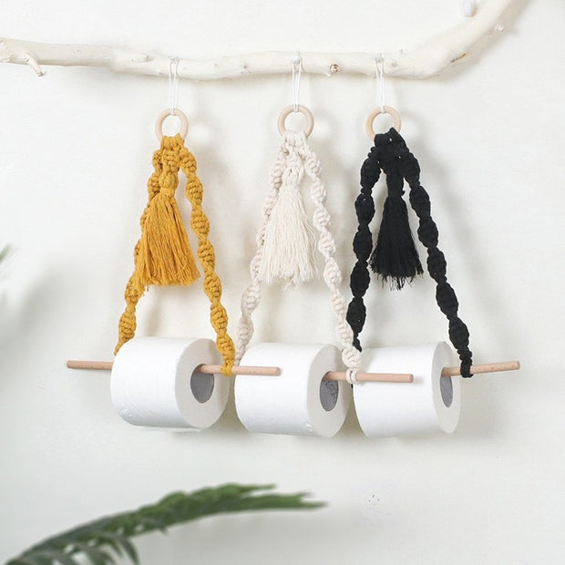 Macrame Rope Toilet Paper Holder