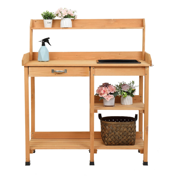 Garden Workbench With Drawers