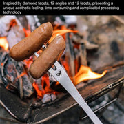 Portable Wooden BBQ Fork