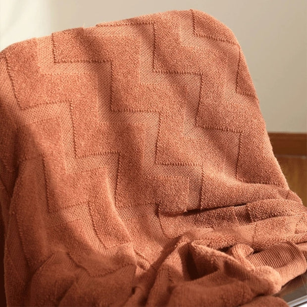 Nordic Tassel Knitted Blanket