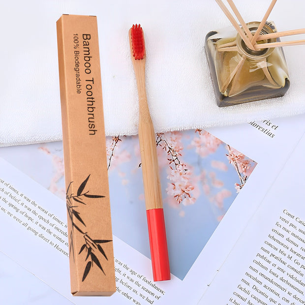 Natural Bamboo Toothbrush & Tube