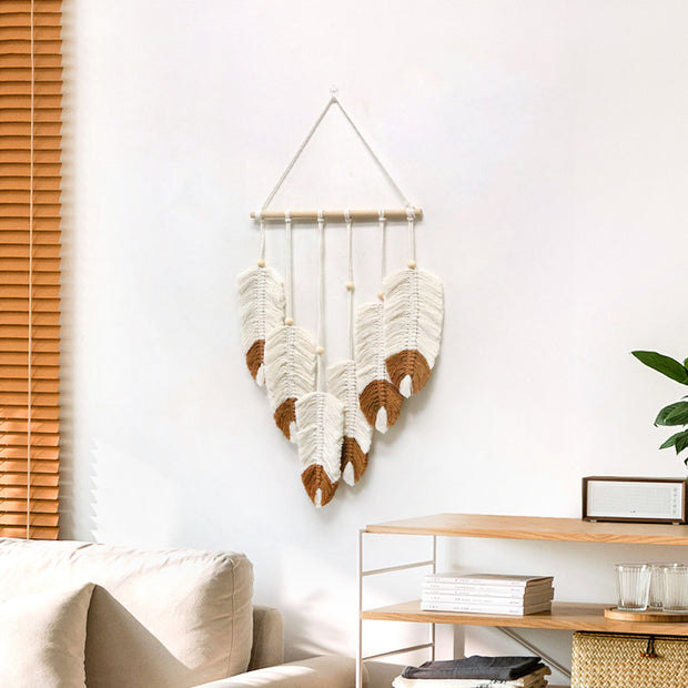 Chic Feather Woven Tapestry