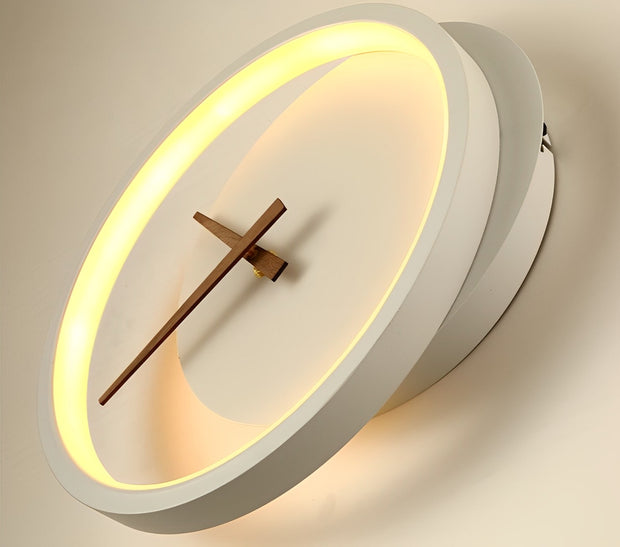 Silent Chic Wall Clock Lamp