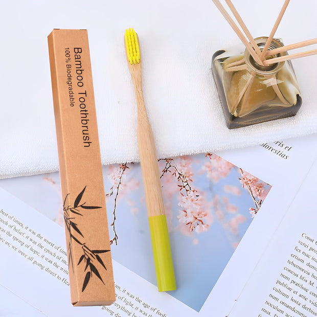 Natural Bamboo Toothbrush & Tube