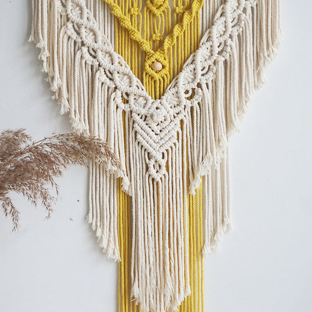 Goldenrod Macrame Wall Hanging