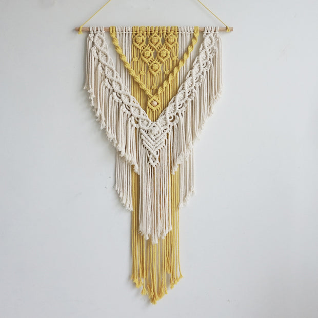 Goldenrod Macrame Wall Hanging