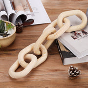 Linked Decorative Wood Chain