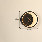 Silent Chic Wall Clock Lamp